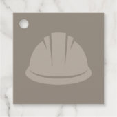 Hard Hat Konstruktion Icon CUSTOM FARBE Geschenkanhänger (Vorderseite)