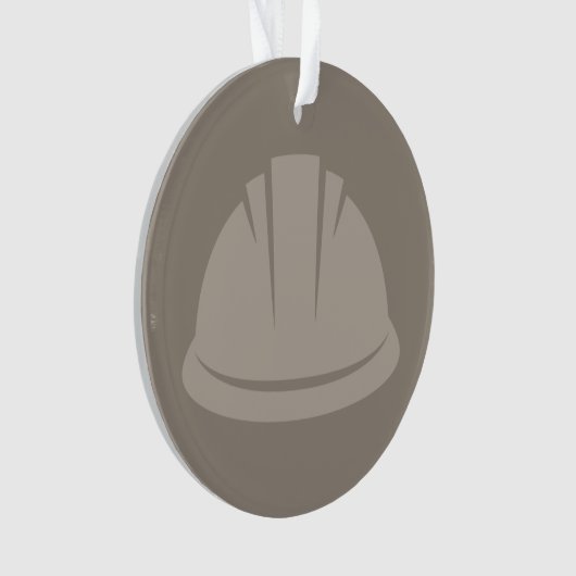 Hard Hat Konstruktion Icon CUSTOM FARBE Ornament (Vorderseite)
