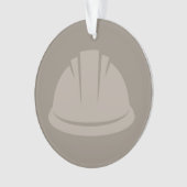 Hard Hat Konstruktion Icon CUSTOM FARBE Ornament (Vorderseite)