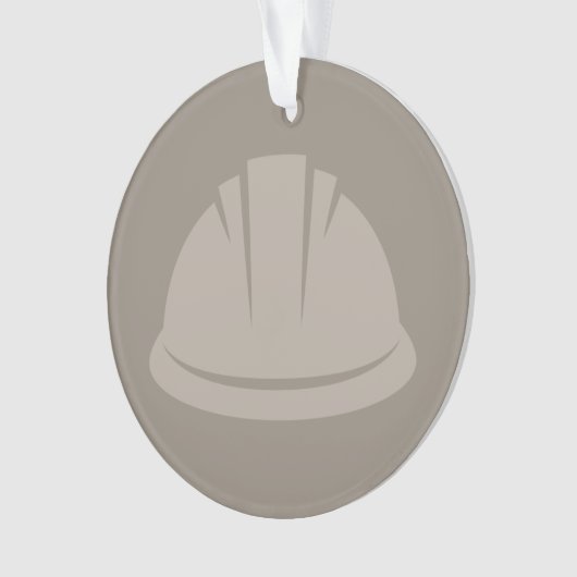 Hard Hat Konstruktion Icon CUSTOM FARBE Ornament (Vorderseite)