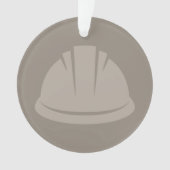 Hard Hat Konstruktion Icon CUSTOM FARBE Ornament (Vorderseite)