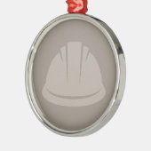 Hard Hat Konstruktion Icon CUSTOM FARBE Ornament Aus Metall (Links)