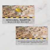 Hard-Hat-Logo | Baustelle Visitenkarte (Vorne/Hinten)