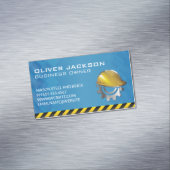 Hard-Hat-Logo | Builder Magnetische Visitenkarte (Beispiel)