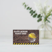 Hard-Hat-Logo | Dirt Visitenkarte (Stehend Vorderseite)