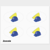 Hard Hat Ovaler Aufkleber (Blatt)