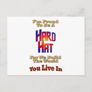 Hard Hat Pride Postkarte