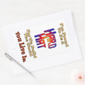 Hard Hat Pride Rechteckiger Aufkleber (Umschlag)