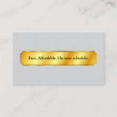 Hard Hat & Tools Blueprints des Generalunternehmer Visitenkarte (Rückseite)