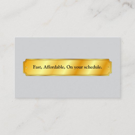 Hard Hat & Tools Blueprints des Generalunternehmer Visitenkarte (Rückseite)