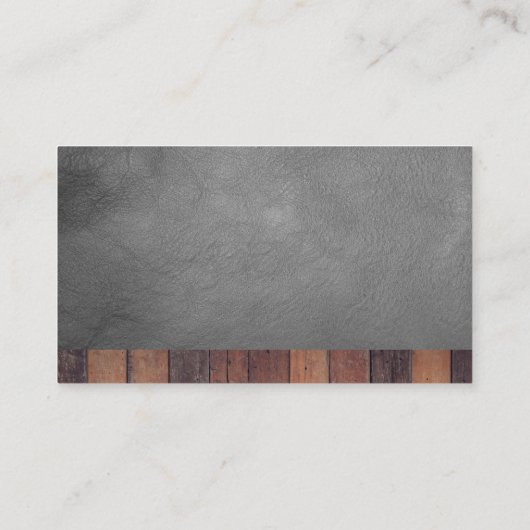 Hard Hat | Tools | Hintergrund aus Holzleder Visitenkarte (Rückseite)
