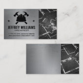 Hard Hat und Hammers | Blueprints-Visitenkarte Visitenkarte (Vorne/Hinten)