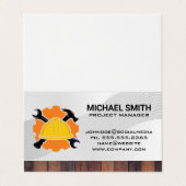 Hard Hat | Wrench Hammer | Konstruktion Visitenkarten (Außenseite Aufgefaltet)