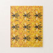 Hard Impossible Honeycomb mit Bienen Puzzle (Vertikal)