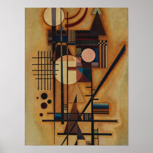 Hard in soft, 1927 von Wassily Kandinsky Poster (Vorne)