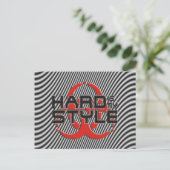 Hard is My Style - Musik im Hardstyle Postkarte (Stehend Vorderseite)