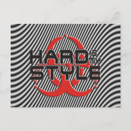 Hard is My Style - Musik im Hardstyle Postkarte (Vorderseite)