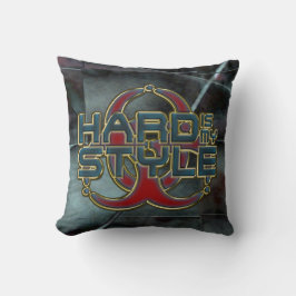 HARD ist mein STYLE + Ihr Hintergrundbild Kissen