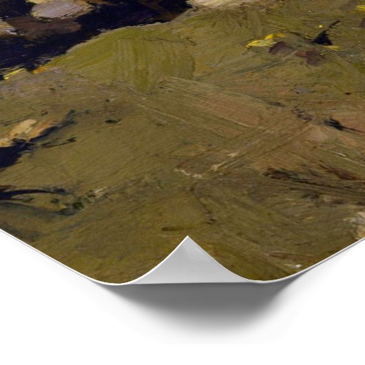 Hard it by Sir James Guthrie Poster (Ecke)