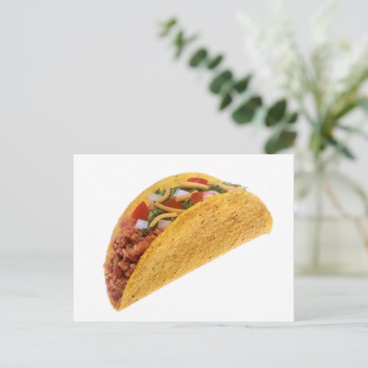 Hard Muschel Taco Postkarte (Stehend Vorderseite)