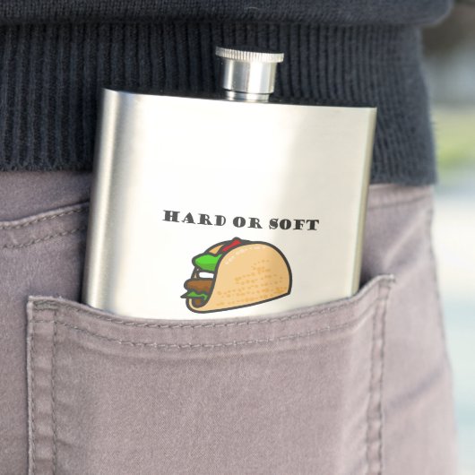 Hard oder Soft Taco, was sollte Jesus wählen Flachmann (Beispiel)