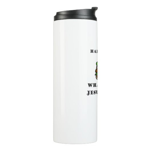 Hard oder Soft Taco, was sollte Jesus wählen Thermosbecher (Nach links gedreht)