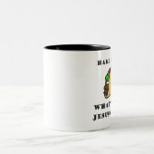 Hard oder Soft Taco, was sollte Jesus wählen Zweifarbige Tasse (Mittel)