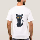 Hard Pass Funny Moody Cat T-Shirt (Rückseite)