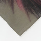 Hard Pastel Wolf auf Grau Fleecedecke (Ecke)