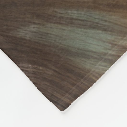 Hard Pastel Wolf auf schwarz Fleecedecke (Ecke)