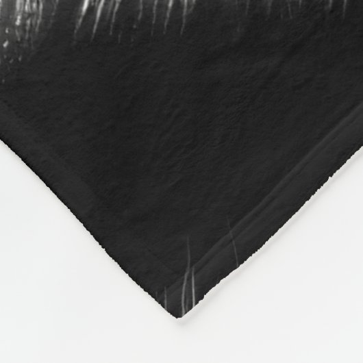 Hard Pastel Zebra auf schwarz Fleecedecke (Ecke)