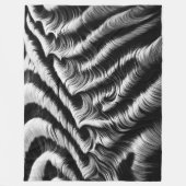 Hard Pastel Zebra auf schwarz Fleecedecke (Vorderseite)