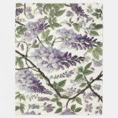 Hard Pastel Zeichne Lila Wisteria Fleecedecke (Vorderseite)