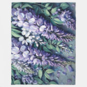 Hard Pastel Zeichne Lila Wisteria Fleecedecke (Vorderseite)