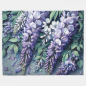Hard Pastel Zeichne Lila Wisteria Fleecedecke (Vorderseite (Horizontal))