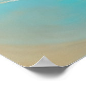 Hard Pastel Zeichne Segelboot Wasser Poster (Ecke)