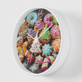 Hard Pastel Zeichne Weihnachts-Weihnachtskeks Uhr (Winkel)