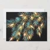 Hard Pastel Zeichne Weihnachts-Weihnachtssaitenlic Feiertagskarte (Vorderseite)