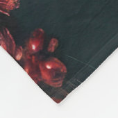 Hard Pastel Zeichne Weihnachtsbaumkerzen Fleecedecke (Ecke)