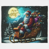 Hard Pastel Zeichne Weihnachtsfeiertag Weihnachtsm Fleecedecke (Vorderseite (Horizontal))