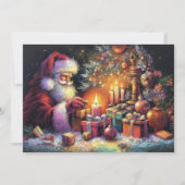 Hard Pastel Zeichne Weihnachtsfeiertag Weihnachtsm Karte (Vorderseite)