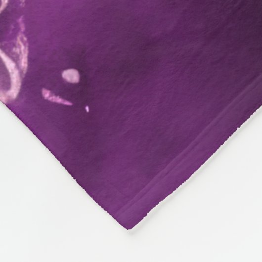 Hard Pastel Zeichne Weihnachtsgel Lila Fleecedecke (Ecke)