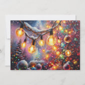 Hard Pastel Zeichne Weihnachtsmotifs Urlaub Feiertagskarte (Vorderseite)