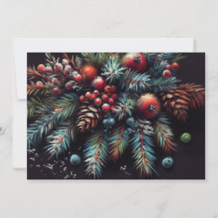 Hard Pastel Zeichne Weihnachtsmotifs Urlaub Feiertagskarte