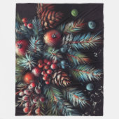 Hard Pastel Zeichne Weihnachtsmotifs Urlaub Fleecedecke (Vorderseite)