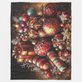 Hard Pastel Zeichne Weihnachtsmotifs Urlaub Fleecedecke (Vorderseite)