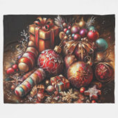 Hard Pastel Zeichne Weihnachtsmotifs Urlaub Fleecedecke (Vorderseite (Horizontal))