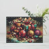 Hard Pastel Zeichne Weihnachtsmotive Karte (Stehend Vorderseite)