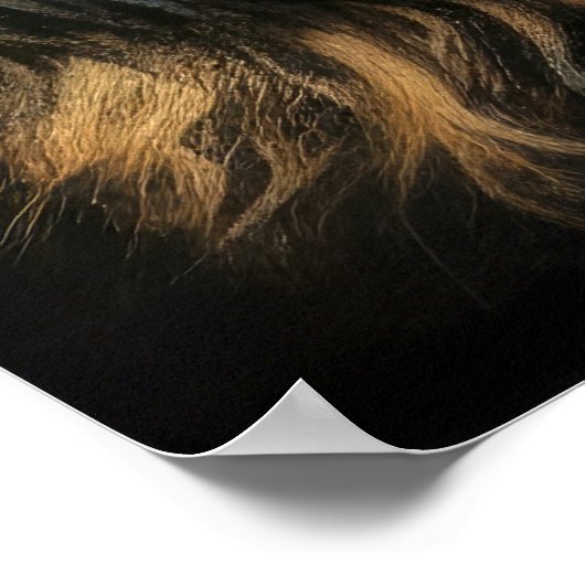 Hard Pastel Zeichnend Cocker Spaniel Poster (Ecke)