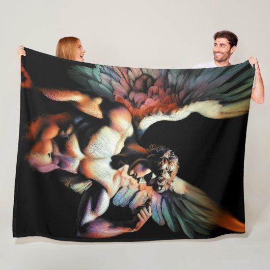 Hard Pastel Zeichnend Gorgeous Angel Fleecedecke (Beispiel)